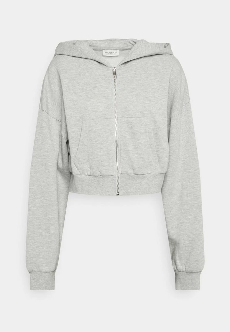 Even&Odd Damen Sweatjacke - Mottled Light Grey 3 Even&Odd Damen Sweatjacke - Mottled Light Grey