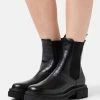 Even&Odd Damen Plateaustiefelette - Black