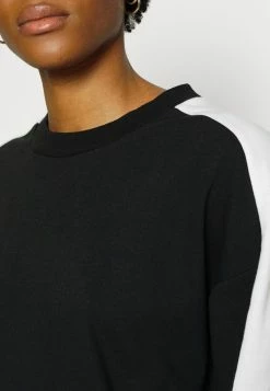 Even&Odd Damen OVERSIZED SWEATSHIRT WITH STRIPE - Sweatshirt - Black -Even&Odd Verkäufe 2024 facf870c8f5f4975bc8138bf94aec4bb