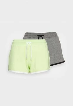 Even&Odd Damen 2 PACK - Shorts - Green/mottled Grey -Even&Odd Verkäufe 2024 fca5dfbad62048109c44ffd834403b2a
