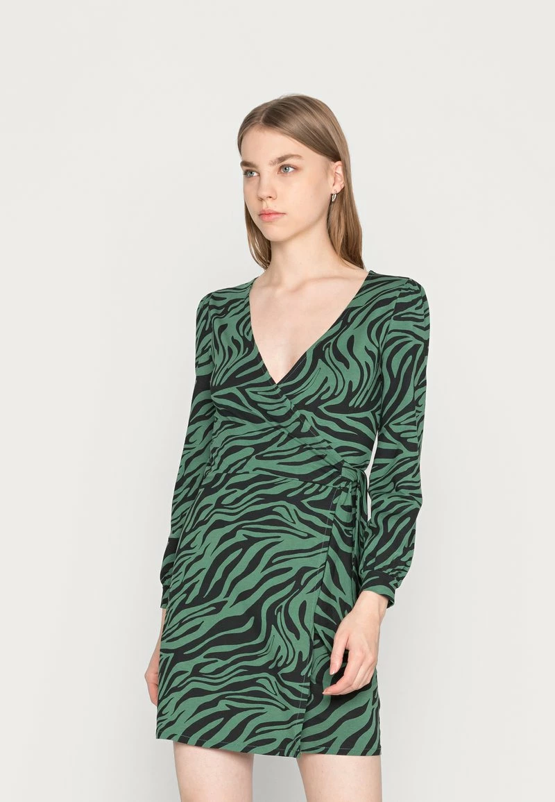 Even&Odd Damen Jerseykleid - Black/green 3 Even&Odd Damen Jerseykleid - Black/green