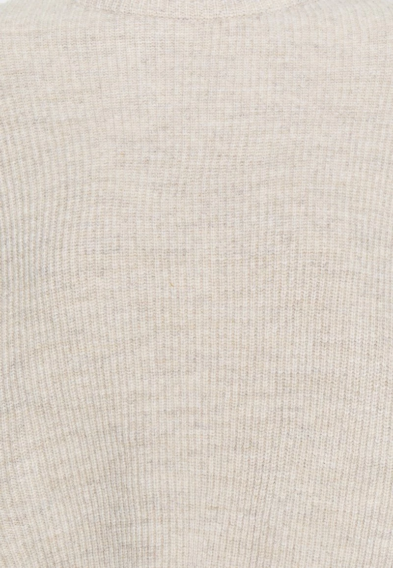 Even&Odd Damen BAT SHAPE MOCK NECK SHORTER - Strickpullover - Beige 5 Even&Odd Damen BAT SHAPE MOCK NECK SHORTER - Strickpullover - Beige – Bild 3